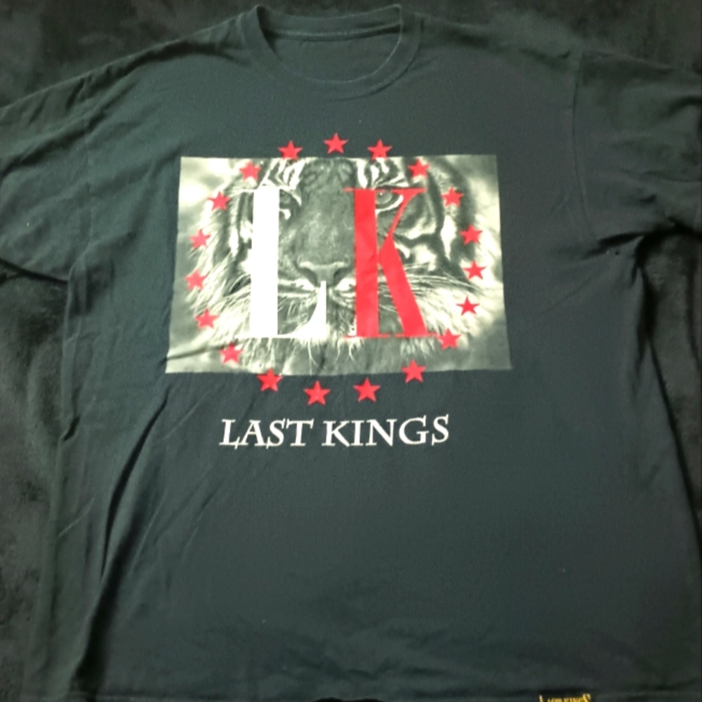 Last Kings Shirt Sleeve Shirt Black Men's Size Extra Large
